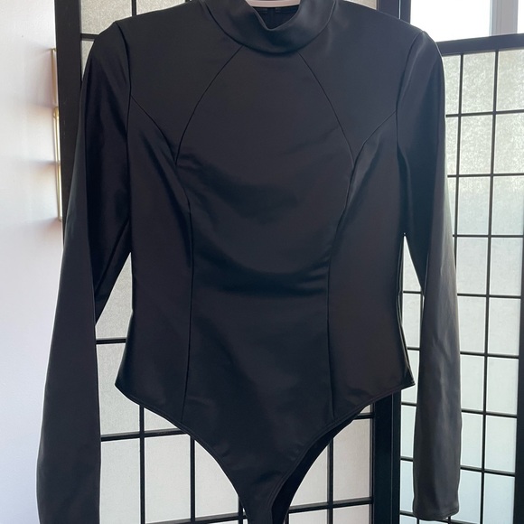 Wolford x Amina Muaddi Faux Leather Bodysuit - Brand New - Picture 2 of 8